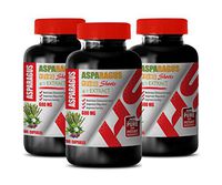 Heart Support Supplement - Asparagus 600 Mg Young Shoots 4:1 Extract - Digestion Capsules - 3 Bottles 300 Capsules