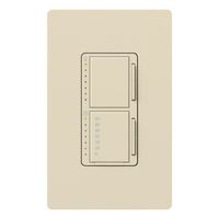 Lutron MA-L3T251-LA Maestro 300 Watt Single Pole Dimmer And Timer Switch, Light Almond