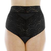 3-Pack Women's Black Lovely Lace Regular Absorbency Incontinence Panties Medium (Fits Hip 38-40")