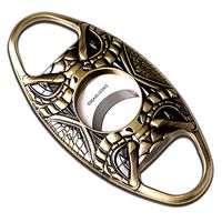 CIGARLOONG Cigar Cutter Stainless Steel Blade Skull Design（Color：Copper）