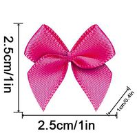 20 Color Pre-Tied Deeppink Satin Gift Bows (Pack of 50)