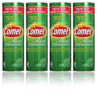Comet Cleaner with Bleach Powder 25-Ounces | Scratch-Free | (Value Pack of 4-Units)
