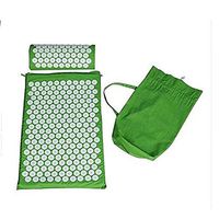 AWZSDF Acupressure Mat and Pillow Massage Set - Acupuncture Floor Pad with Pouch Tote Bag. Relieve Sciatic, Back, Neck, Headaches and Pain at Pressure Points,G