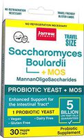 Jarrow Formulas Saccharomyces Boulardii and MOS, Enhanced Intestinal Tract Support, 5 Billion Cells Per Capsule, 30 Vegetarian Capsules