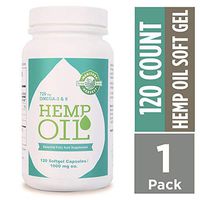 Manitoba Harvest Hemp Seed Oil Softgels, 2,475mg of Plant Based Omegas 3,6 & 9 per serving including GLA, Fish Oil Alternative, 120ct (pack of 1)