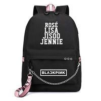 perfect-kim Kpop GOT7 Backpack,EXO X1 Twice Blackpink TXT Backpack Kpop Gift Merchandise Daypack Laptop Bag College School Bookbag(453215 cm Black-3)