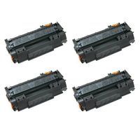 Amsahr Compatible Toner Cartridge Replacement for HP CE505A (Black, 4-Pack)