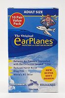 New Super Soft Adult EarPlanes® Ear Plugs Airplane Travel Ear Protection 10 Pair