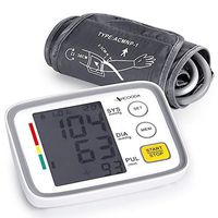 Upper Arm Electronic Blood Pressure Monitor with Cuff, Sawpy Blood Pressure Machine, fits Standard and Large Arm, Batteries not Included-FDA Approved