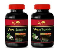 Immune System Capsules - GRAVIOLA Leaf Extract (650Mg) - Graviola Vitamins - 2 Bottles 200 Capsules