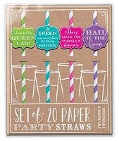 Slant Queen Paper Party Straw