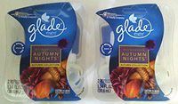 4 Glade PlugIns Scented Oil Refills Wondrous Autumn Nights Fall Col. 2 NEW PACKS