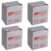NPPower 12V 21W Sealed Lead Acid 12V 5Ah Battery F2 Style Terminals / （4pcs）