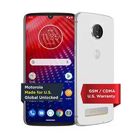 Moto Z4 with Alexa Hands-Free (Moto 360 camera included) – Unlocked Smartphone – 128 GB – Frost White