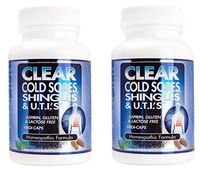 Clear Cold Sores, Shingles, U.T.is Homeopathic Herbal Relief Formula 60 Capsules (120 Caps)
