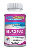 Bondi Morning Neuro Plus Brain Function Support. Promotes Focus, Clarity, Energy & Alertness. Nootropic Pills for Optimal Performance. Advanced Slow-Releasing Formula for Lasting Results. 60 Capsules