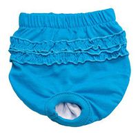 Axchongery Dog Diaper, Brief Bitch in Season Pants Small Pet Pants for Girl Female (Blue, S)