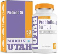 Probiotics Daily Tummy Care Formula - with 40 Billion Proactive Organisms of The 4 Best Probiotic Bacteria, for Digestive Health & Immune Support, 60 Capsules