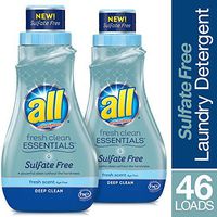 all Fresh Clean Essentials Sulfate Free Laundry Detergent, Fresh Scent, 30oz/23ld, 2 Count