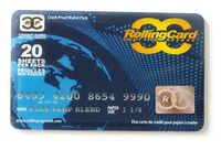 Rolling paper size 1 1/4 - Credit Card size package - 3 booklets (60 papers)