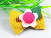 21pcs High-Grade Pearl Cloth Buttons Applique/Craft/DIY of Pick Color (Yellow)