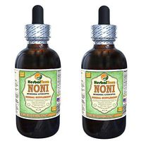 Noni (Morinda Citrofol) Glycerite, Organic Dried Fruits Alcohol-Free Liquid Extract (Brand Name: HerbalTerra, Proudly Made in USA) 2x2 fl.oz (2x60 ml)