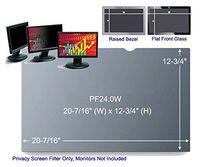 3M PF24.0W Black Frameless Privacy Filter for Desktop 24" Widescreen Monitor (16:10) (161357)
