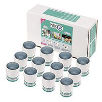 KlicO Glass and Window Cleaner Concentrate - 12 Pack, Mediterranean Blue Shimmer, Makes (12) 16-20 oz Each