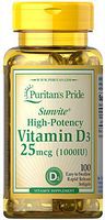 Puritans Pride Vitamin D3 1000 Iu Softgels, 100 Count