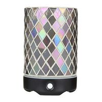WideWise Mosaic Aroma Diffuser 120ml Essential Oil Diffuser, Ultrasonic Aroma Humidifier Cool Mist Humidifier Air Purify with Timer Waterless Auto Shut-Off and 7 Colors LED Light