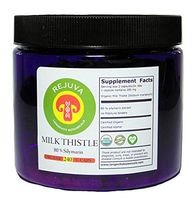 Organic Milk Thistle 80% SILYMARIN Capsules Premium High Potency: USDA Certified Organic 3 Month Supply