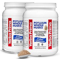 Yerba Prima PSYLLIUM Whole HUSKS Colon Cleanser, 20oz - 2 Pack (114 Servings Each)