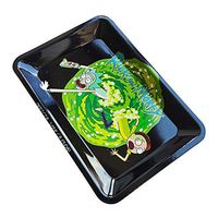 Metal Rolling Tray Durable Art Scroll Tray New Pattern w4(Two Products)