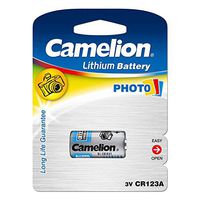 Camelion CR123A 3V 1300mAh Lithium 1pk Blister FAST USA SHIP