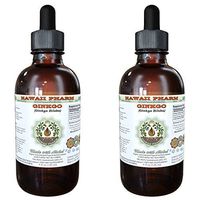 Ginkgo Alcohol-Free Liquid Extract, Organic Ginkgo (Ginkgo Biloba) Dried Leaf Glycerite 2x2 oz
