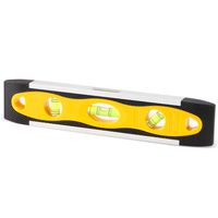 DOWELL Magnetic Level Shock Resistant Torpedo Level Box Spirit Level 9 Inch Top Vial Alloy V-groove Frame 180 90 45 Degree Bubble Level