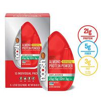 NOOSH Plant Based Almond Protein Powder (Unflavored, 15 Count Single Serve) - Vegan, All Natural, Non-GMO, Gluten Free, Kosher, 21g of protein per serving