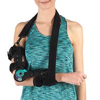 Soles Hinged Elbow Brace (Right Arm) | Support Post Op Injury Recovery, ROM Orthosis | Adjustable Range of Motion | One Size Fits All | Unisex