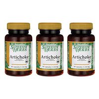 Swanson Artichoke 250 Milligrams 60 Capsules (3 Pack)