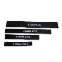 Cord-Lox - Closed Loop Cable Management Strap - 10 Pack - Solution for Audio, RV, Trailer, Industrial Cords - Made in USA (Black) (1"x10")