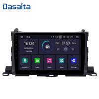 Dasaita 10.2 inch Large Screen Single Din Android 9.0 Car Stereo for Toyota Highlander 2015 2016 2017 2018 Radio with GPS Navigation 4G Ram 64G ROM Built in DSP Dash Kit Meomery Card