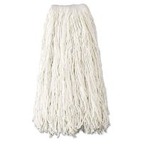 Economy Cut-End Rayon Mop Head, 24oz, 1"" Band, White, 12/Carton, New