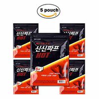 SINSIN-PAP Pain Relief Hot Patch Shoulder Back Muscle Ache 5 Pouch (5 Count Per 1 Pouch)