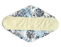 14 Inch Overnight Bamboo Mama Cloth/ Menstrual Pads/ Reusable Sanitary Pads (Silver)