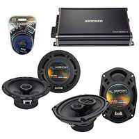 Compatible with Jeep Grand Cherokee 05-13 OEM Speaker Upgrade Harmony R69 R65 & CXA300.4 Amp (Renewed)