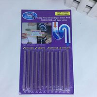 Clean Sticks for Drains, Magic Sticks Drain Cleaner Sink Freshener to Keep Odor Free As Seen On TV for Bathroom, Kitchen, Toilet, Shower Drain (Purple)