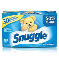 Snuggle Fabric Softener Dryer Sheets, Blue Sparkle, 120 Count