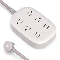 Smart Power Strip, Nooie WiFi Surge Protector, Voice Control with Alexa Google Home, 4 AC Smart Outlets 4 USB Charging Ports with 3.28ft Extension Power Cord, Individual Control,No Hub Required