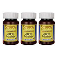 Swanson Sunactive Non-Irritating Iron 15 Milligrams 90 Capsules (3 Pack)