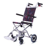 LYRWISHLY Transport Traveling Wheelchair Lightweight Safety Wheelchair for Old People Wheelchair Ramp Propelled The Wheelchair Can Bear 78kg Multifunction